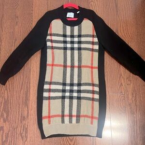 Burberry Kids- girls sweater dress. Size 8.